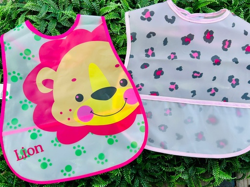BABERO CON BOLSILLO ROSA