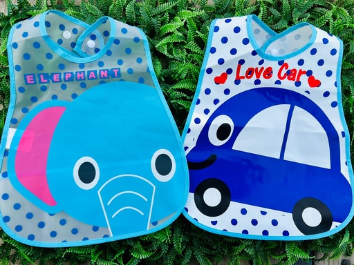 BABERO CON BOLSILLO AZUL