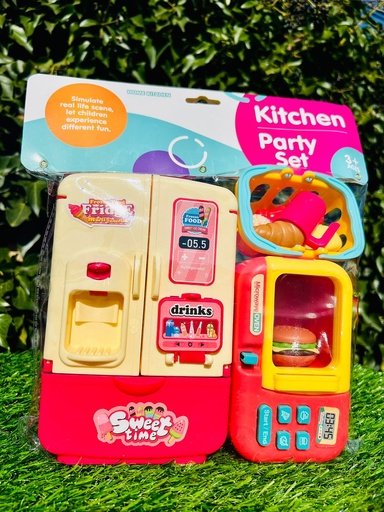 JUEGO DE COCINA REFRIGERADOR - MICROONDAS
